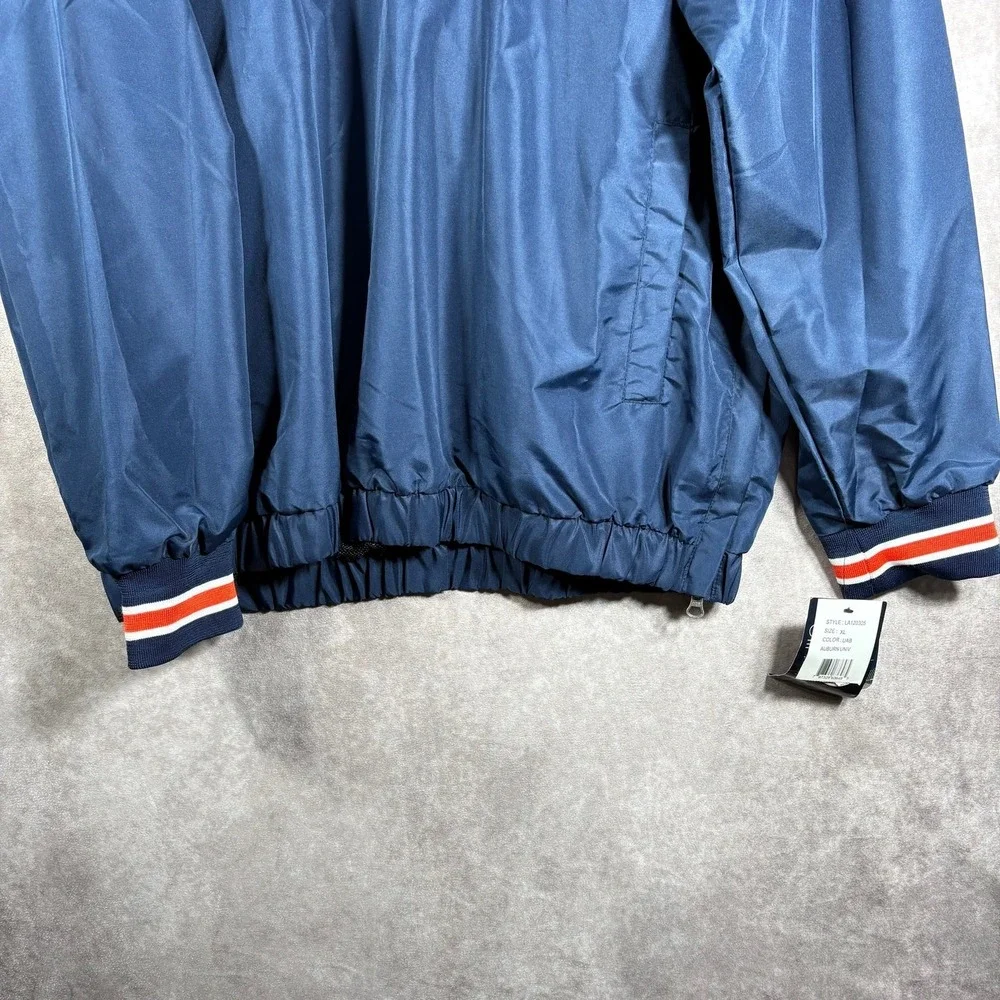 VTG 90s GIII Carl Banks University Of Auburn Tigers Pullover Jacket Mens XL NEW
